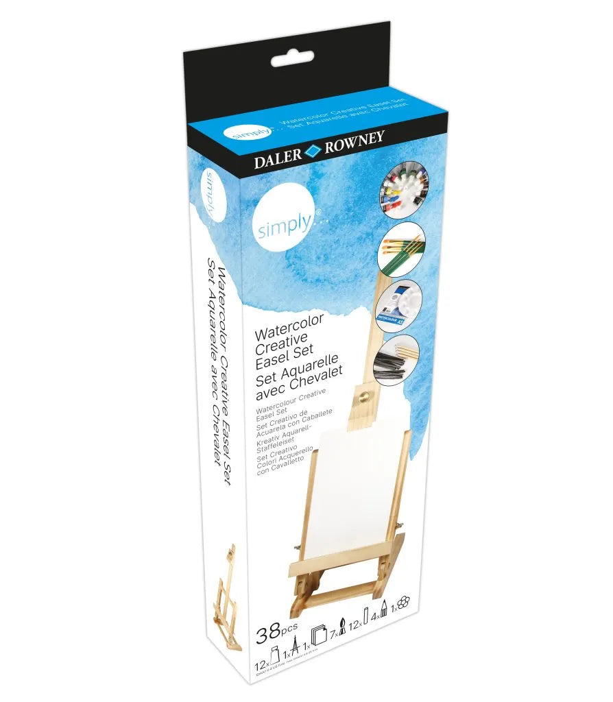 DALER-ROWNEY Simply Aquarell Kreativ‑Staffelei‑Set
