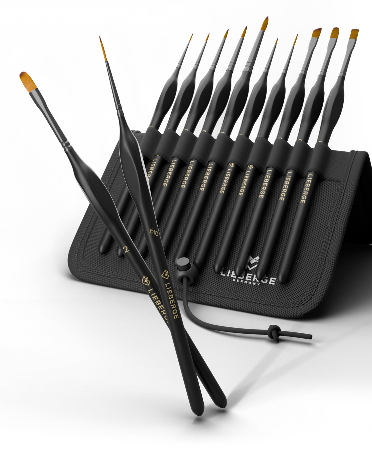 LIEBERGE Künstlerpinsel-Set DETAIL EDITION (10 Pinsel) im Aufstell-Etui