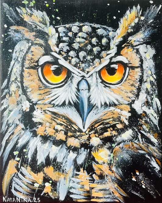 Malen nach Zahlen – Weise Eule 🦉✨