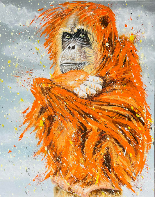 Malen nach Zahlen - Weiser Affe 🐵✨