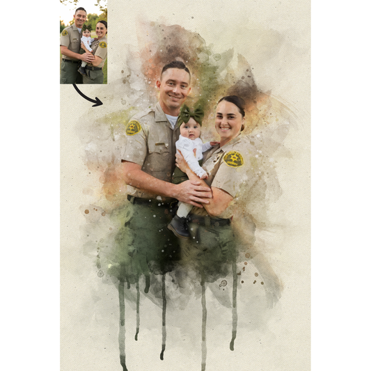 Personalisiertes Aquarell – Malen nach Zahlen 🎨💧