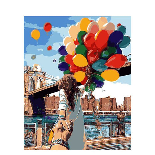 Malen nach Zahlen - Ballons gehen auf Reise Der Malennachzahlen shop