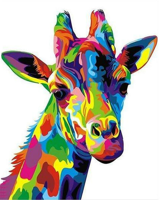 Malen nach Zahlen - Bunte Giraffe Der Malennachzahlen shop