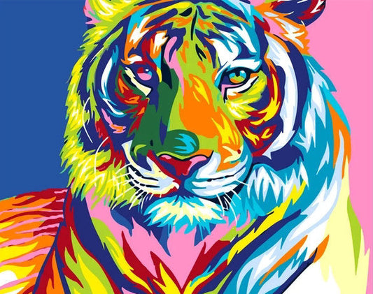 Malen nach Zahlen - Bunter Tiger Der Malennachzahlen shop