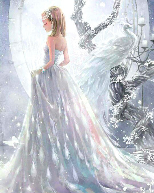 Malen nach Zahlen - Der weiße Pfau Der Malennachzahlen shop