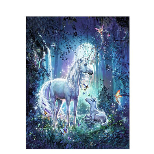 Malen nach Zahlen - Einhörner im Mondlicht Der Malennachzahlen shop