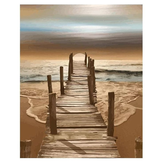 Malen nach Zahlen - Einsamer Steg Der Malennachzahlen shop