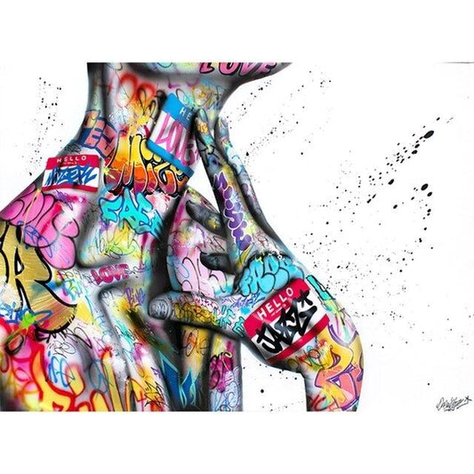 Malen nach Zahlen - Graffiti Körper Der Malennachzahlen shop 