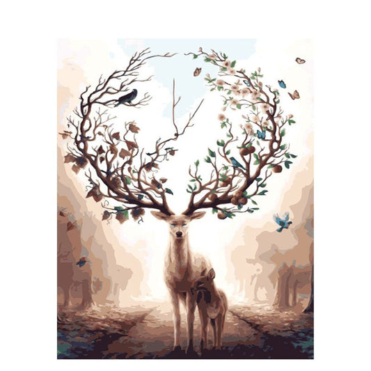 Malen nach Zahlen - Hirsch Krone Der Malennachzahlen shop