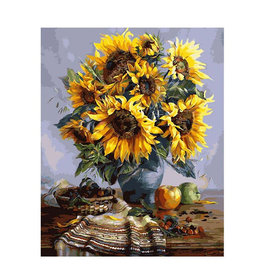Malen nach Zahlen - Leuchtende Sonnenblumen Der Malennachzahlen shop 