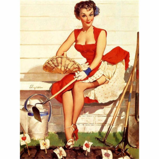 Malen nach Zahlen - PinUp Gärtnerin Der Malennachzahlen shop
