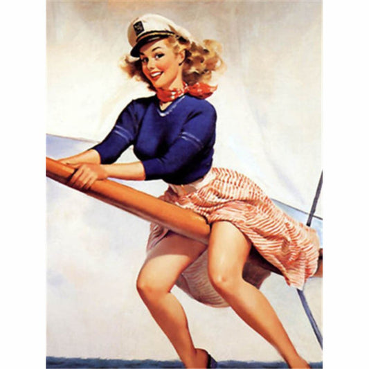 Malen nach Zahlen - PinUp auf hoher See Der Malennachzahlen shop