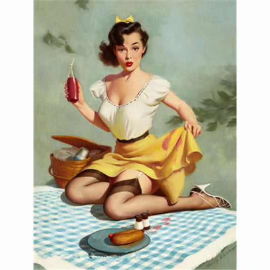 Malen nach Zahlen - PinUp macht Picknick Der Malennachzahlen shop