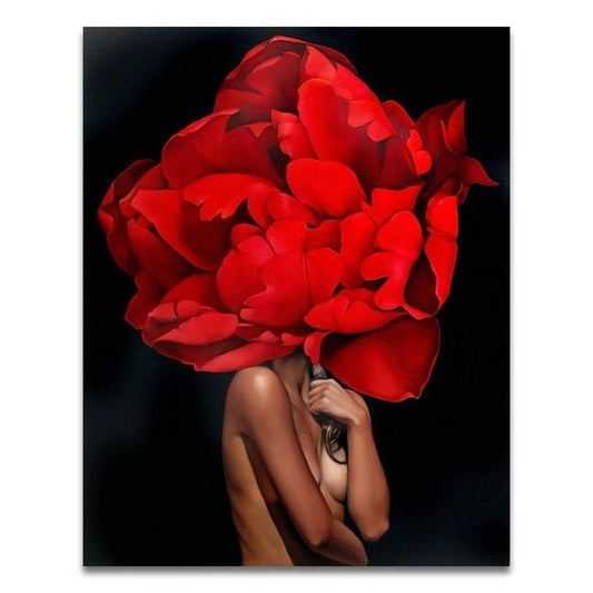 Malen nach Zahlen - Roter Kopfschmuck Der Malennachzahlen shop