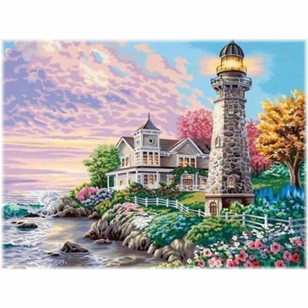 Malen nach Zahlen - Schöner Leuchtturm Der Malennachzahlen shop