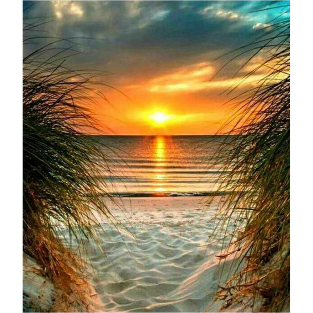 Malen nach Zahlen - Sonnenaufgang am Strand Der Malennachzahlen shop