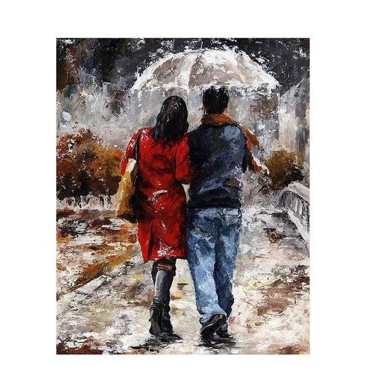 Malen nach Zahlen - Spaziergang im Regen Der Malennachzahlen shop