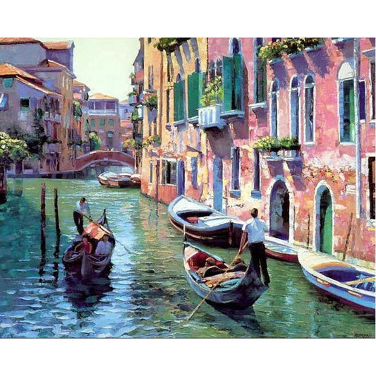 Malen nach Zahlen - Venedig und seine Kanäle Der Malennachzahlen shop 