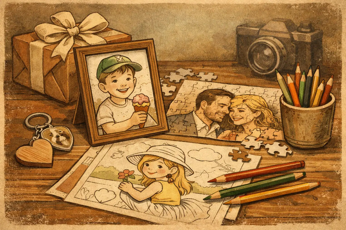 Originelle Fotogeschenke zum Ausmalen gestalten