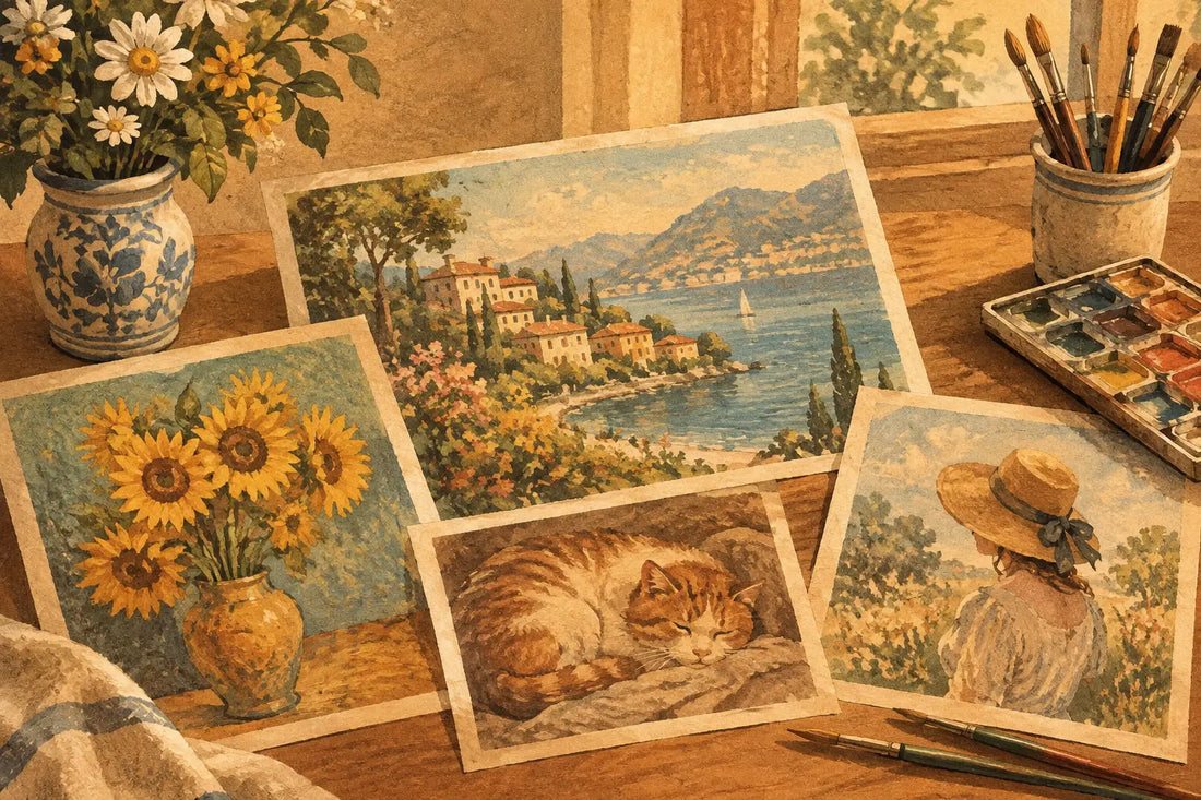 Schöne Kunstmotive zum Nachmalen auswählen